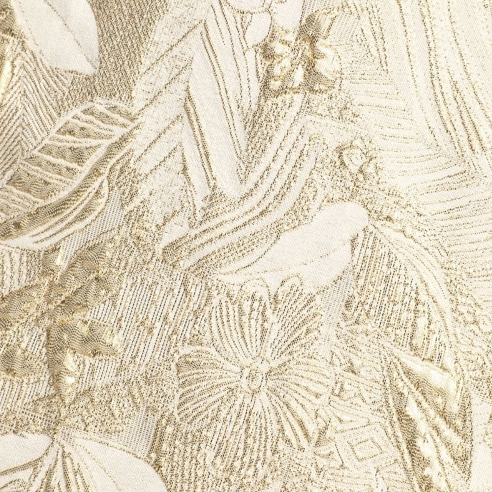 Shine for Us Cream Metallic Tropical
Jacquard Mini Dress Lulu's - Picture 3 of 6